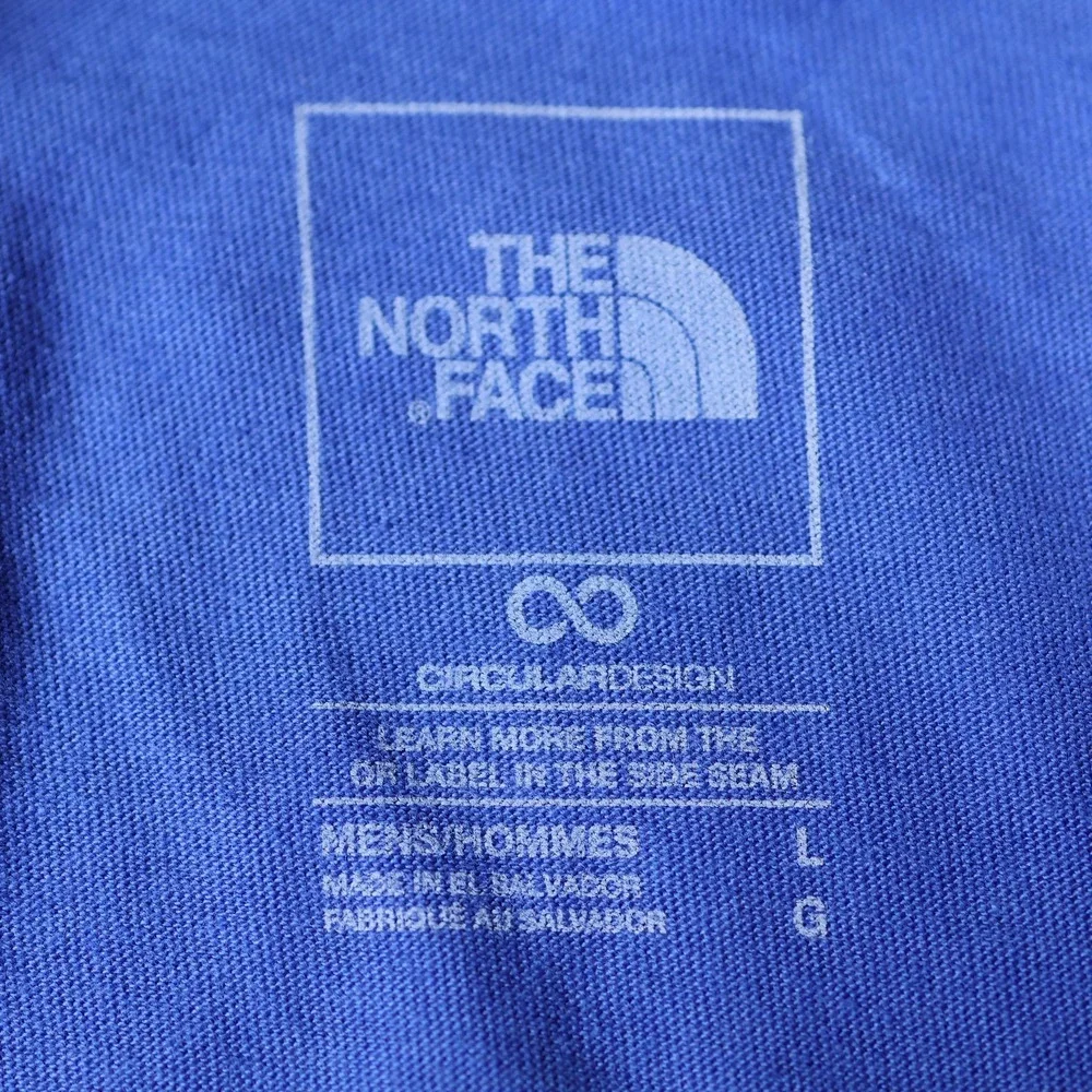The North Face T-Shirt Mens Large Blue SS Evolution Box Fit Tee Casual NF0A84GD